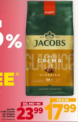 Billa Jacobs Café Crema od. Origins Angebot
