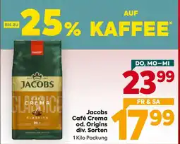 Billa Jacobs Café Crema od. Origins Angebot