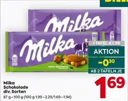 Billa Milka Schokolade Angebot
