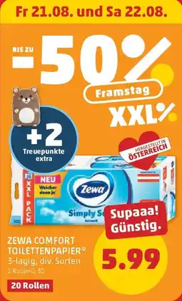 PENNY Zewa comfort toilettenpapier Angebot