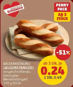PENNY Bäckerkrönung laugenstangerl Angebot