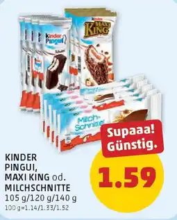 PENNY Kinder pingui, maxi king od. milchschnitte Angebot