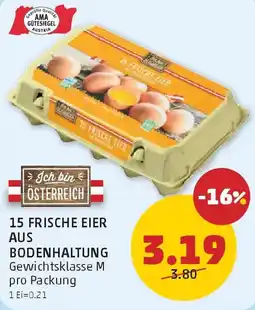PENNY Jch bin österreich 15 frische eier aus bodenhaltung Angebot