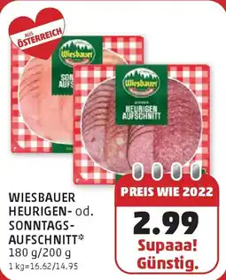 PENNY Wiesbauer heurigen-od. sonntags- aufschnitt Angebot