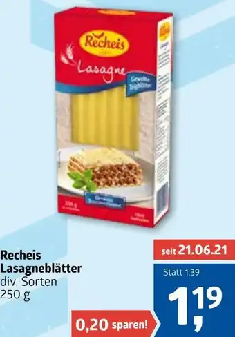 ADEG Recheis Lasagneblätter 250g Angebot