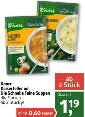 ADEG Knorr Kaiserteller Od. Die Schnelle Feine Suppen Angebot