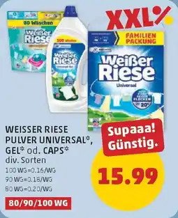 PENNY Weisser riese pulver universal, gel od. caps Angebot
