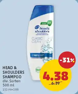 PENNY Head & shoulders shampoo Angebot