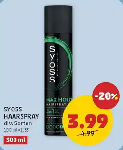 PENNY Syoss haarspray Angebot