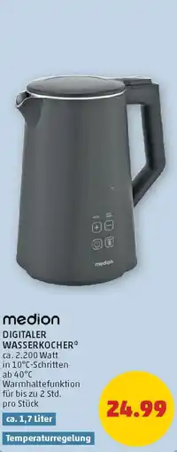PENNY Medion digitaler wasserkocher Angebot