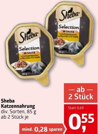 ADEG Sheba Katzennahrung 85g Angebot