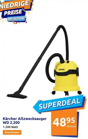 Action Kärcher Allzwecksauger WD 2.200 Angebot