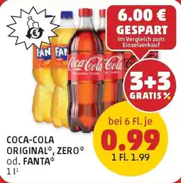 PENNY Coca-cola original, zero od. fanta Angebot