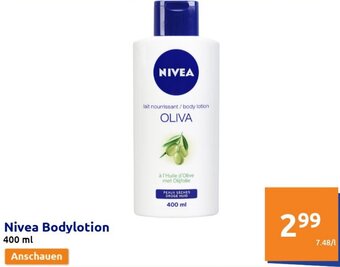 Action Nivea Bodylotion 400 ml Angebot