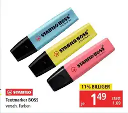 Pagro Diskont STABILO Textmarker BOSS Angebot