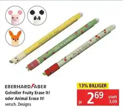 Pagro Diskont EBERHARD FABER Gelroller Fruity Erase It! oder Animal Erase It! Angebot