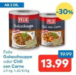 T&G Felix Gulaschsuppe oder Chili con Carne Angebot