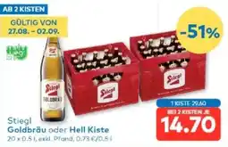 T&G Stiegl Goldbräu oder Hell Kiste Angebot