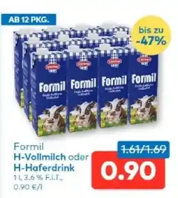 T&G Formil H-Vollmilch oder H-Haferdrink Angebot