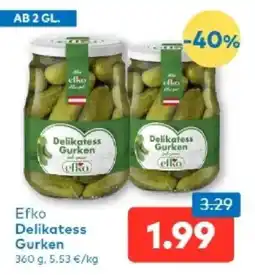 T&G Efko Delikatess Gurken Angebot