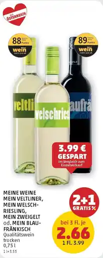 PENNY Meine weine mein veltliner, mein welschriesling, mein zweigelt od. mein blaufränkisch Angebot