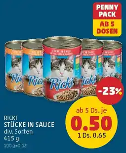 PENNY Ricki stücke in sauce Angebot