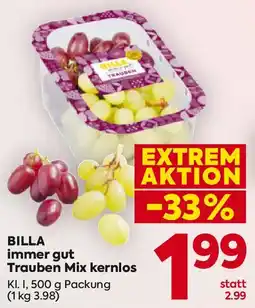Billa BILLA immer gut Trauben Mix kernlos Angebot