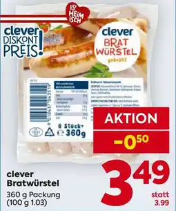Billa clever Bratwürstel Angebot