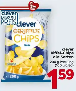 Billa clever Riffel-Chips Angebot