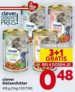 Billa clever Katzenfutter Angebot