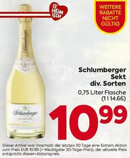 Billa Schlumberger Sekt Angebot