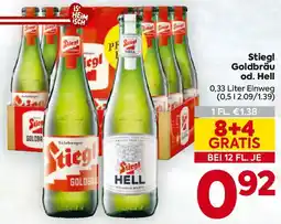 Billa Stiegl Goldbräu od. Hell Angebot