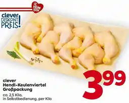 Billa clever Hendl-Keulenviertel Großpackung Angebot