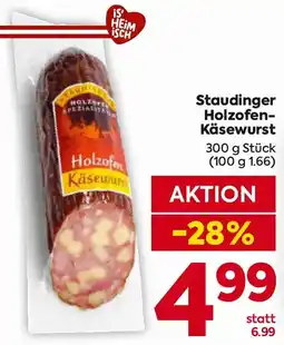 Billa Staudinger Holzofen Käsewurst Angebot