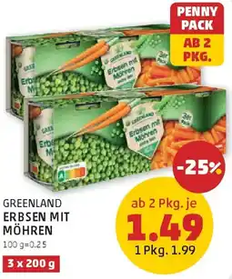 PENNY Greenland Erbsen mit Möhren Angebot
