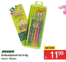 Pagro Diskont JOLLY Dreikantpinsel-Set 6-tlg. Angebot