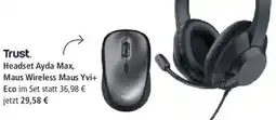 Pagro Diskont Trust Headset Ayda Max, Maus Wireless Maus Yvi+ Eco Angebot