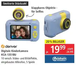 Pagro Diskont Denver Digitale Kinderkamera KCA-1351BU Angebot