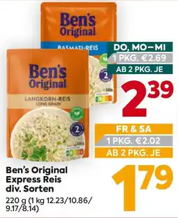 Billa Ben's Original Express Reis Angebot