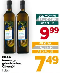 Billa BILLA immer gut griechisches Olivenöl Angebot