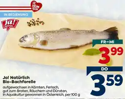 Billa Ja! Natürlich Bio-Bachforelle Angebot