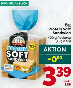 Billa Ölz Protein Soft Sandwich Angebot