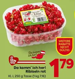Billa Da komm' ich her! Ribiseln rot Angebot