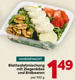 Billa Blattsalatmischung mit Ziegenkäse und Erdbeeren Angebot