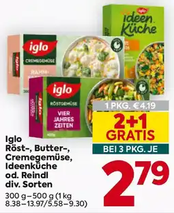 Billa Iglo Röst, Butter, Cremegemüse, Ideenküche od. Reindl Angebot