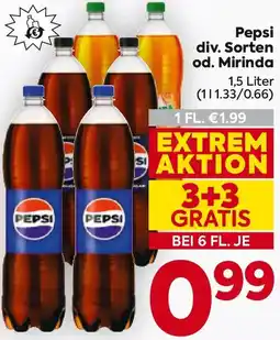 Billa Pepsi od. Mirinda Angebot