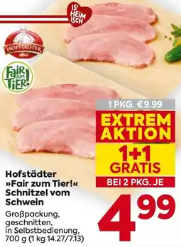 Billa Hofstädter Fair zum Tier! Schnitzel vom Schwein Angebot