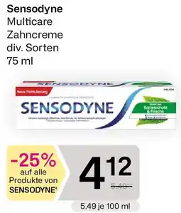 Bipa Sensodyne Multicare Zahncreme Angebot