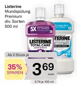 Bipa Listerine Mundspülung Premium Angebot