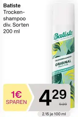 Bipa Batiste Trockenshampoo Angebot